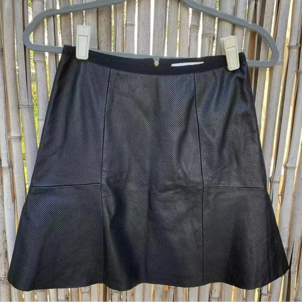 SANDRO LEATHER SKIRT